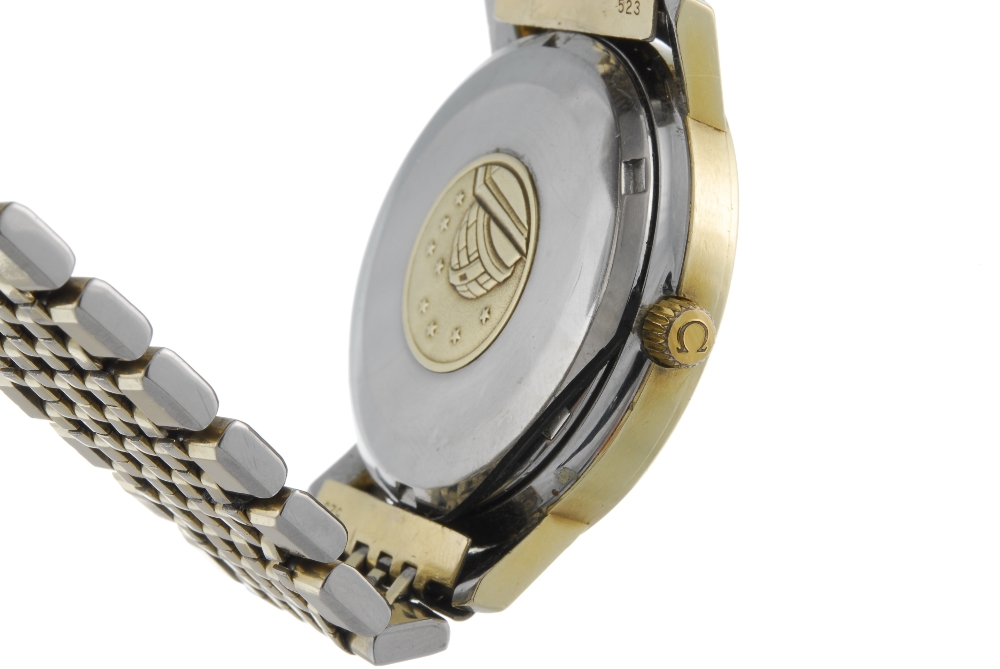 OMEGA - a gentleman's Constellation bracelet watch. Gold plated case with stainless steel case back. - Image 3 of 4