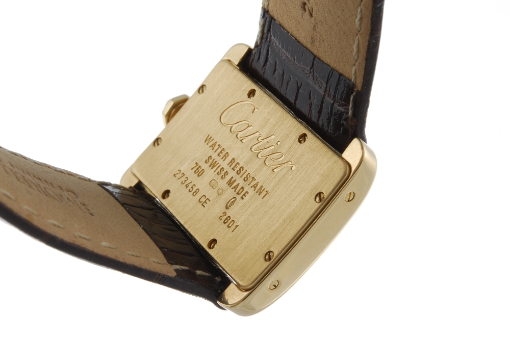 CARTIER - a Tank Divan wrist watch. 18ct yellow gold case. Reference 2601, serial 273458CE. Signed - Image 2 of 4