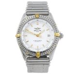 BREITLING - a gentleman's Windrider Antares bracelet watch. Stainless steel case with calibrated