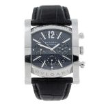 BULGARI - a gentleman's Assioma chronograph wrist watch. Stainless steel case. Reference AA 48 S CH,