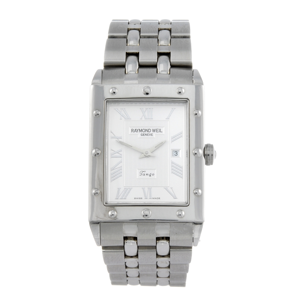 RAYMOND WEIL - a gentleman's Tango bracelet watch. Stainless steel case. Reference 5381, serial