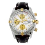 BREITLING - a gentleman's Windrider Chronomat Evolution chronograph wrist watch. Stainless steel