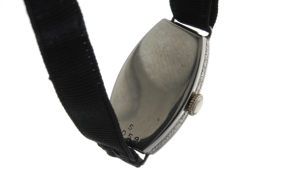 ROLEX - a lady's wrist watch. 18ct white gold case, import hallmarked Glasgow 1924. Numbered 5 6059. - Image 3 of 4