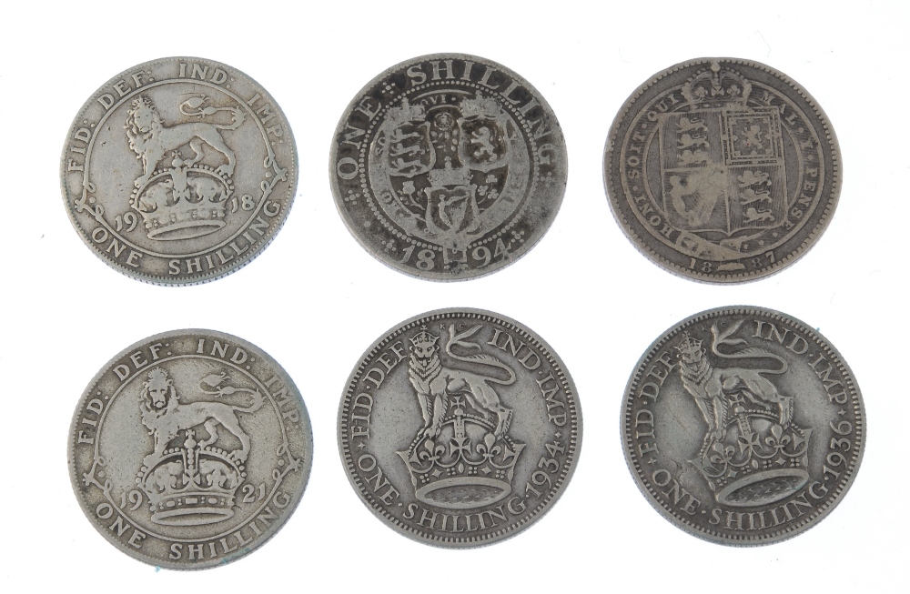 British coinage, a small quantity, Edward VII, Crown 1902, good fine, other British silver Crowns ( - Image 2 of 7