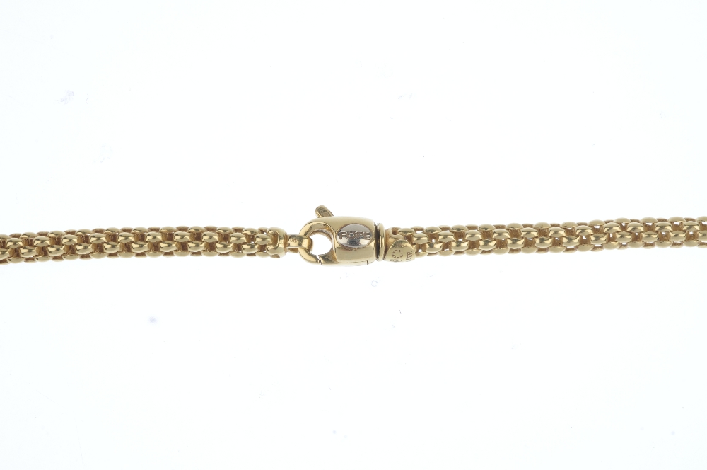 FOPE - an 18ct gold necklace. The fancy-link chain, to the lobster claw clasp. Signed Fope. - Image 4 of 4