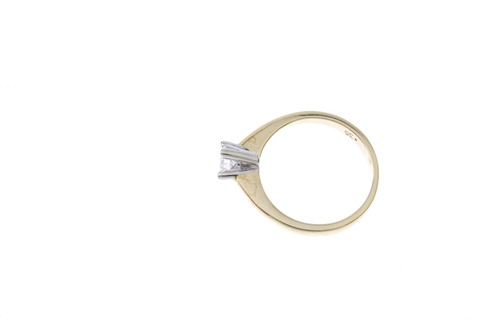 An 18ct gold diamond single-stone ring. The brilliant-cut diamond, to the plain band. Diamond weight - Image 5 of 8
