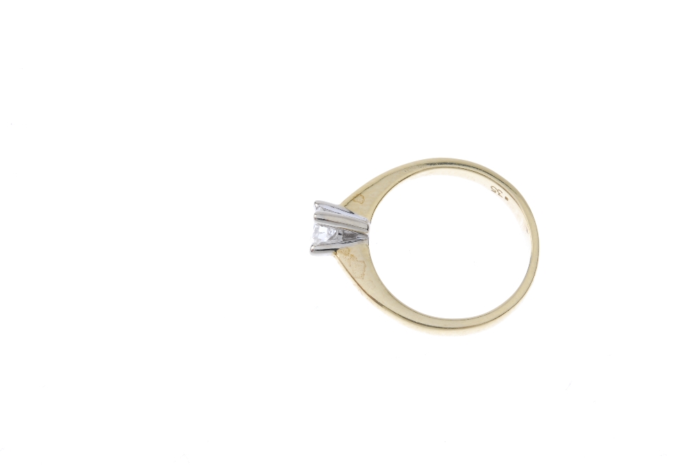 An 18ct gold diamond single-stone ring. The brilliant-cut diamond, to the plain band. Diamond weight - Image 6 of 8