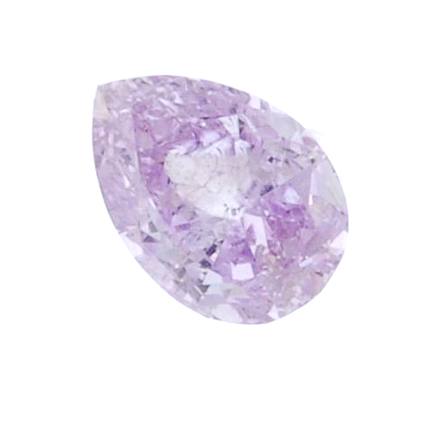 (179423) A loose pear-shape fancy intense pink-purple diamond, weighing 0.21ct. Accompanied by