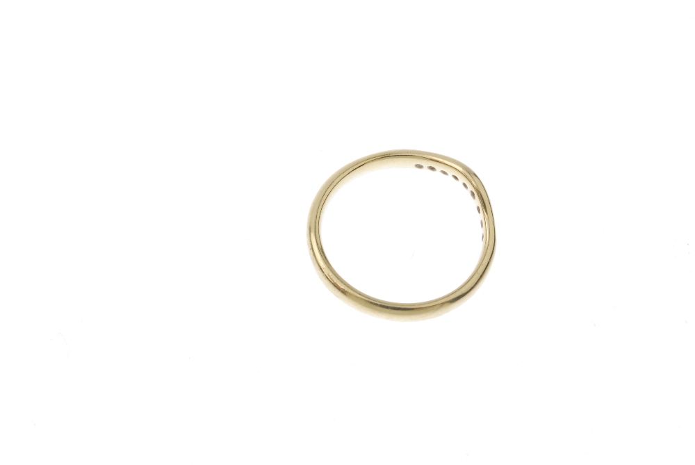 An 18ct gold diamond half-circle eternity ring. Designed as a channel-set brilliant-cut diamond - Image 4 of 4