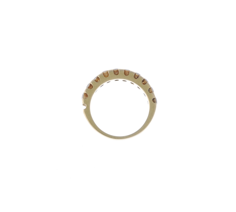 (174110) An 18ct gold diamond half-circle eternity ring. Designed as a line of brilliant-cut - Image 2 of 4