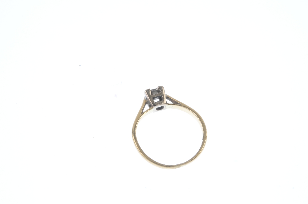 An 18ct gold diamond single-stone ring. The brilliant-cut diamond, within an illusion setting, to - Image 4 of 4