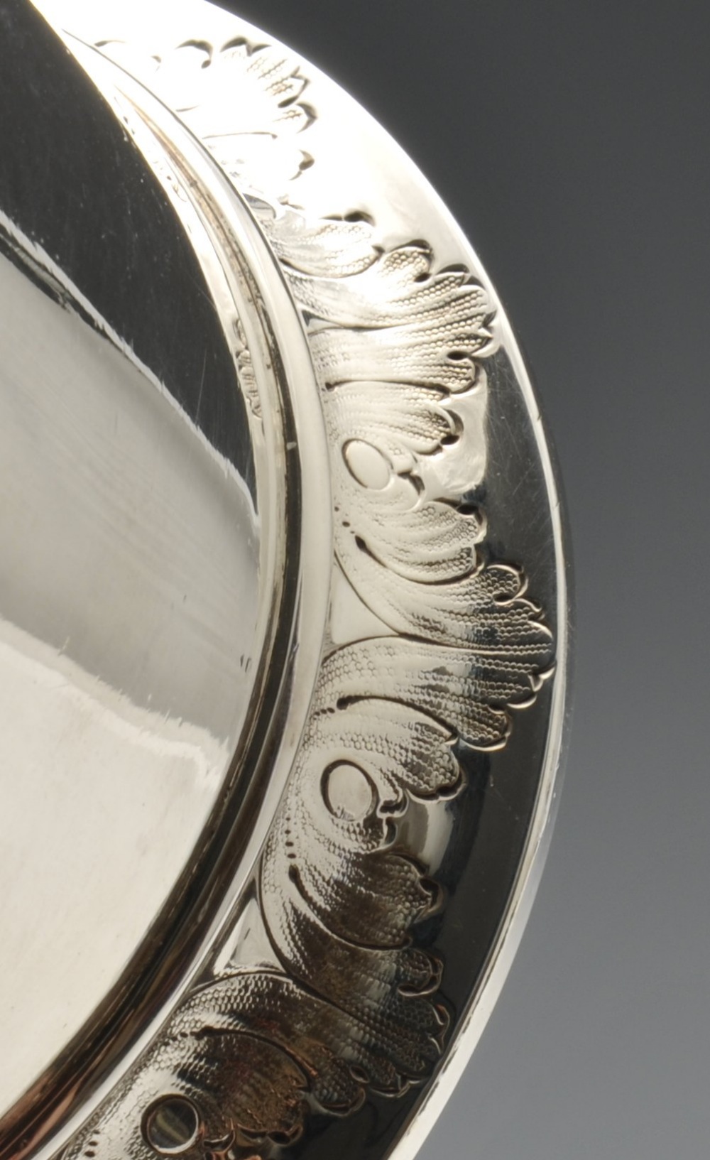 A mid-Victorian silver tankard of slightly tapering outline to a skirted base, the domed and - Image 6 of 8