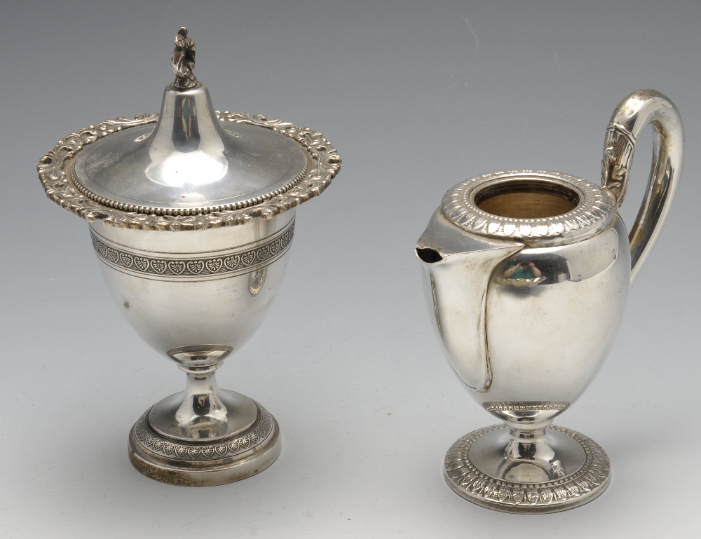 Three items of Italian silver comprising a dish of lobed form quartered by foliate casts and - Image 5 of 5