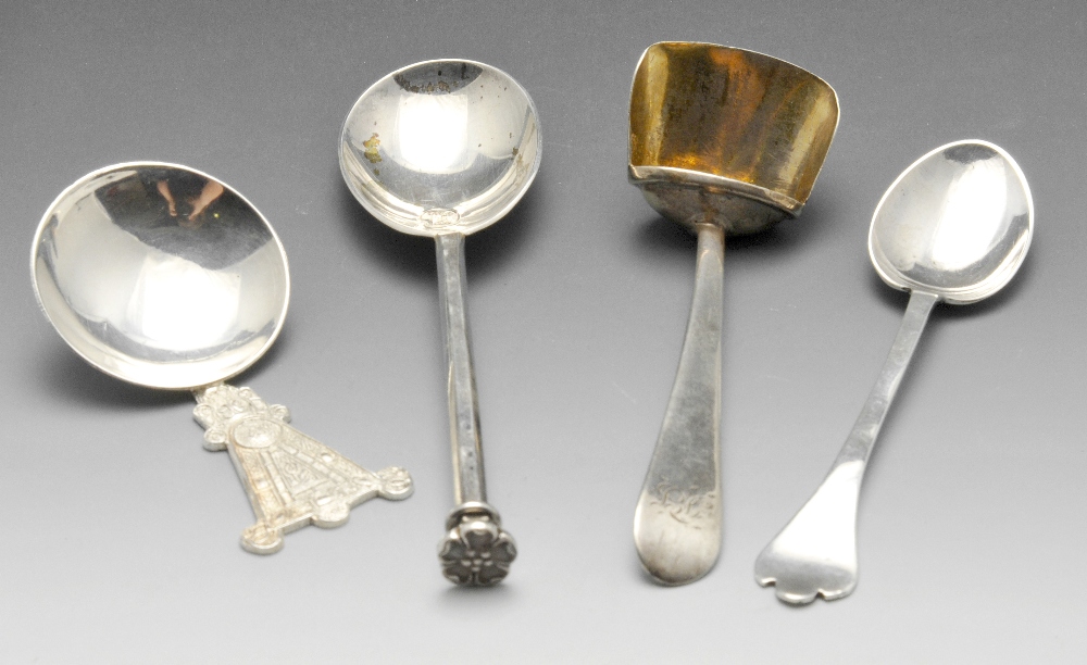 A selection of George III and later silver spoons, to include some having engraved and initialled