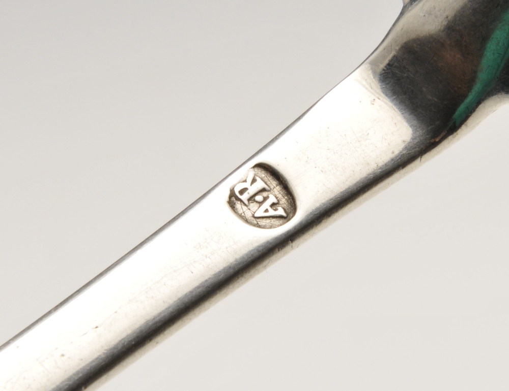 A Queen Anne, silver Dog-nose spoon, circa 1710. Struck with maker's mark for Andrew Archer, no - Image 2 of 7