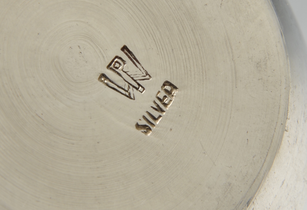 A parcel of continental items to include an embossed circular bowl, marked silver, height - Image 3 of 5