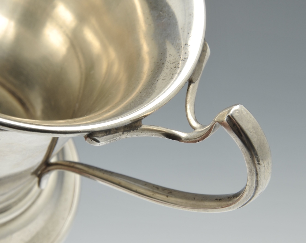 An early twentieth century silver christening mug of tapering form with initial engraving standing - Image 5 of 14