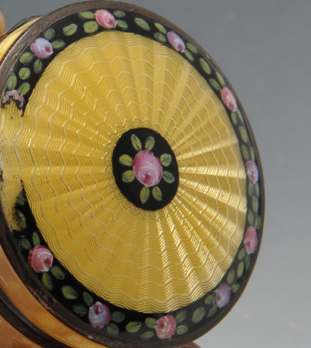 An Edwardian commemorative silver pill box, the elongated octagonal form, enamelled to the hinged - Image 6 of 9