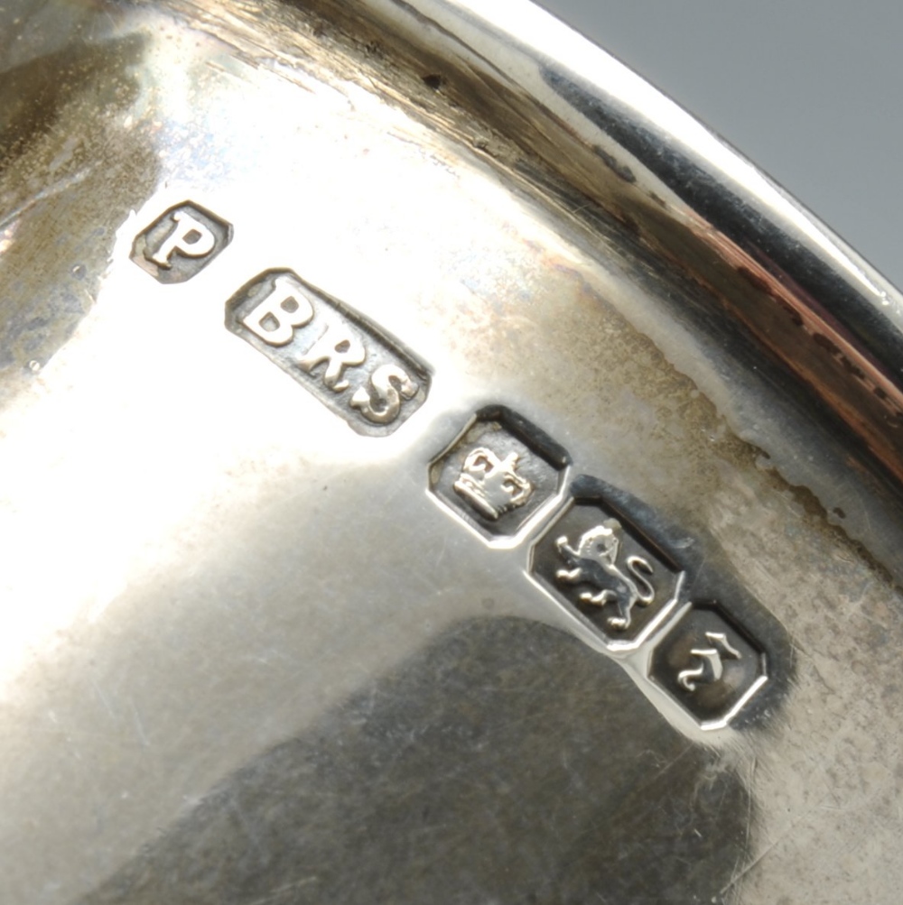 An early twentieth century silver christening mug of tapering form with initial engraving standing - Image 8 of 14