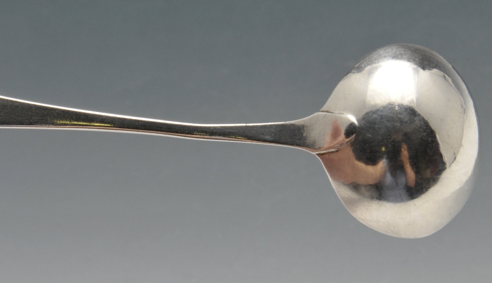 A pair of George III silver condiment spoons, having initialled terminals and gilt bowls. Hallmarked - Image 6 of 6