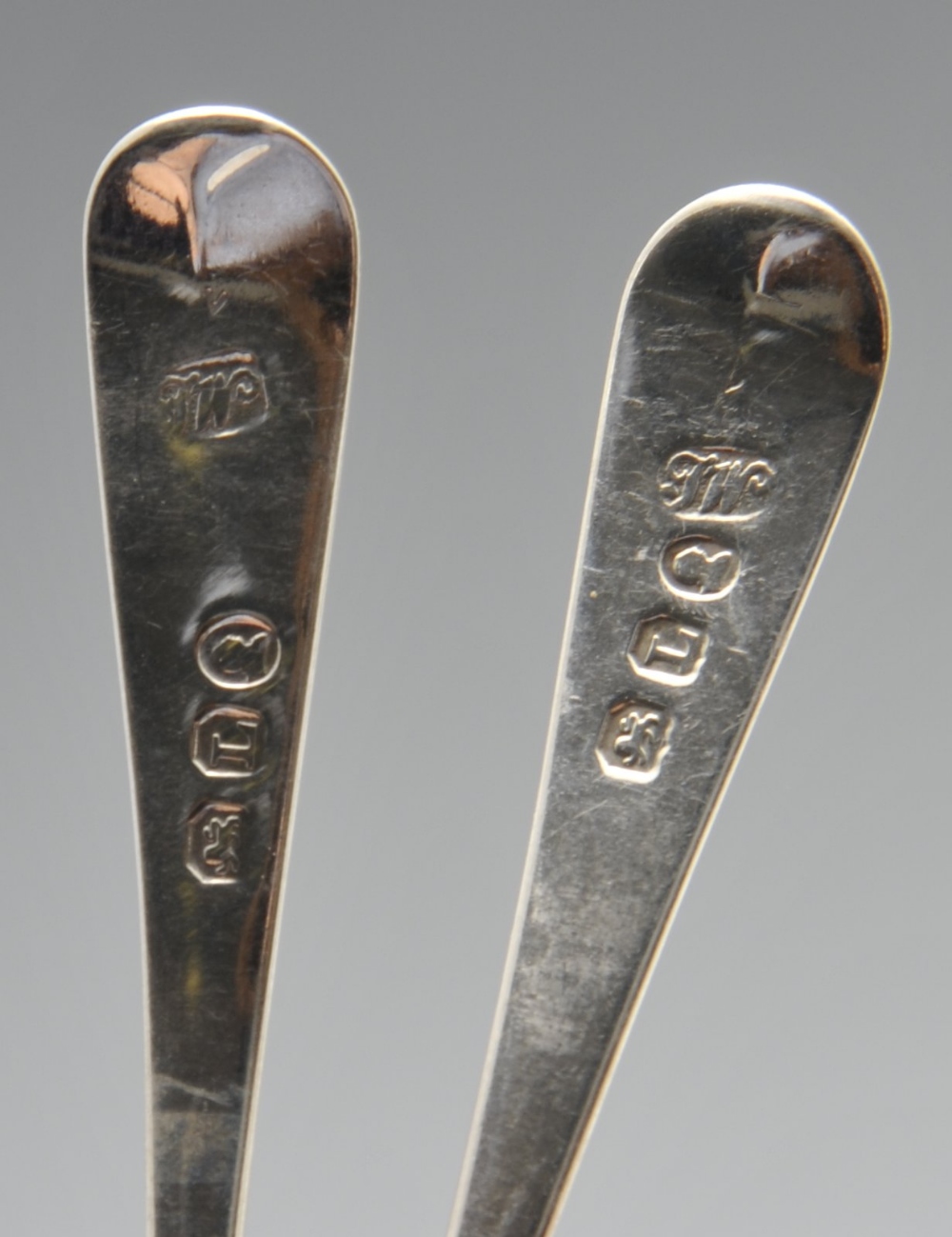 A selection of various George III and later condiment spoons, etc., most examples having - Image 2 of 11