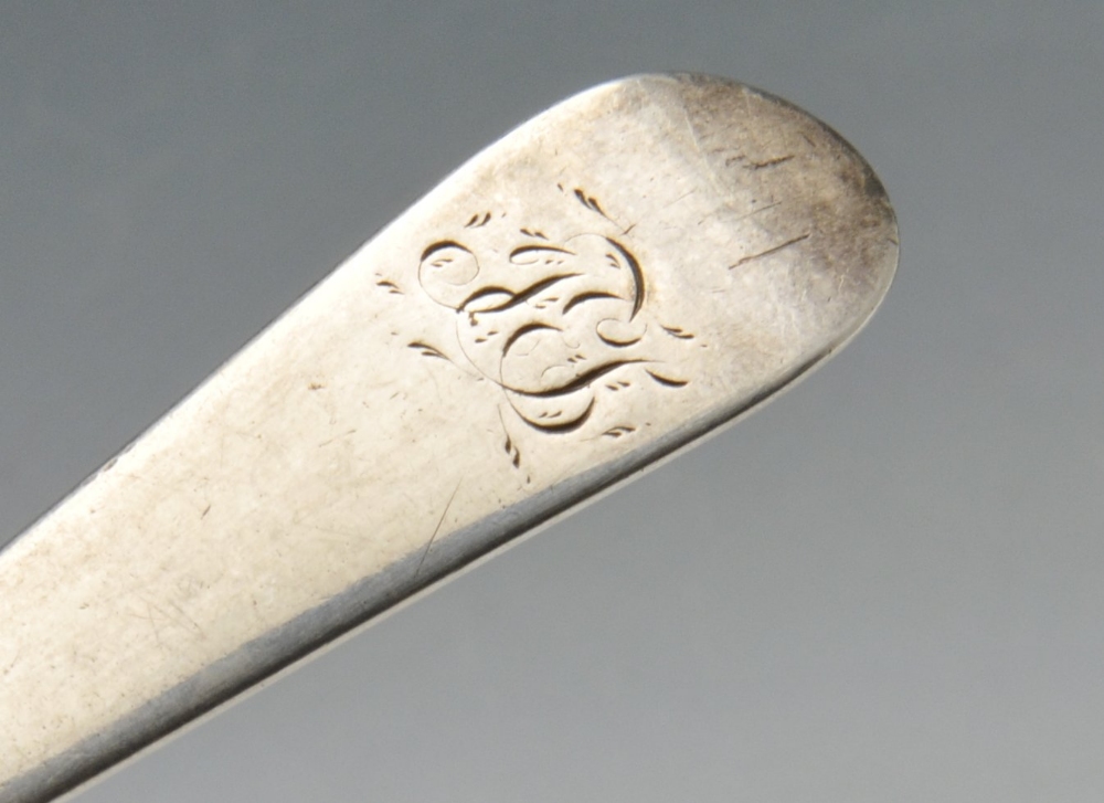 A selection of George III and later silver spoons, to include some having engraved and initialled - Image 6 of 11