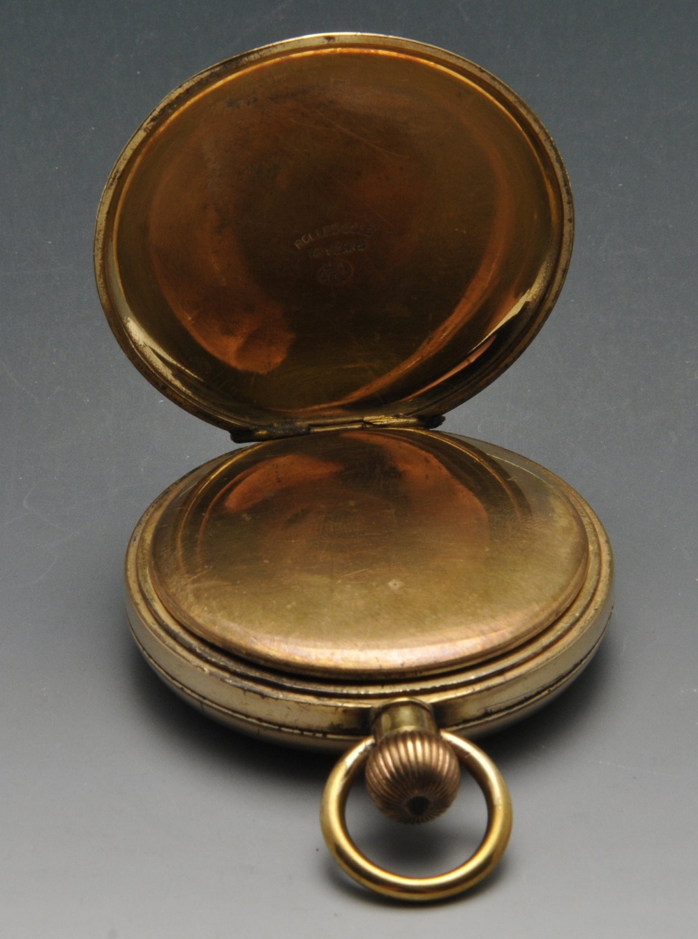 An Edwardian silver mounted pocket watch stand, of circular outline having easel support verso, - Image 7 of 7