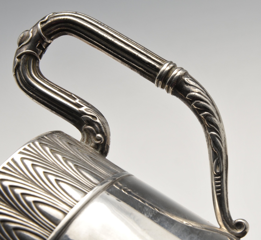 An early twentieth century Russian silver tea glass holder, the cylindrical body with flared foot - Image 4 of 4