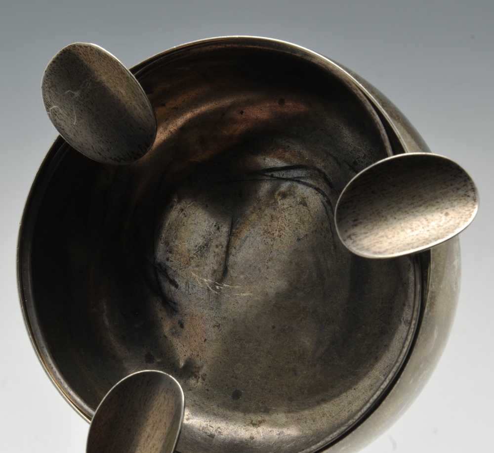 An American ashtray by Tiffany of plain bulbous form, stamped Tiffany & Co, Sterling 22, height - Image 10 of 15