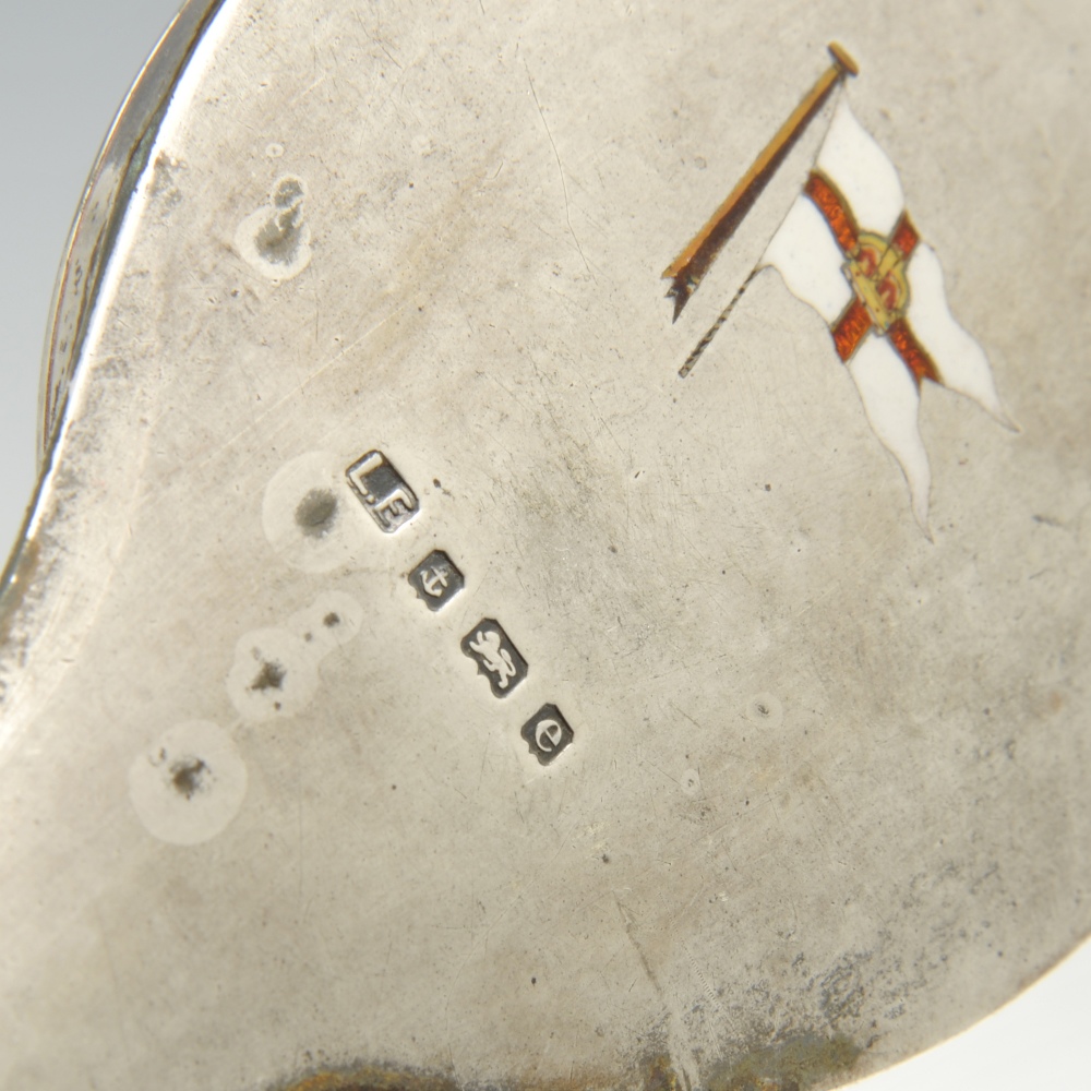 An Edwardian silver mounted small hand mirror, the bevelled mirror plate of oval form and - Image 3 of 3