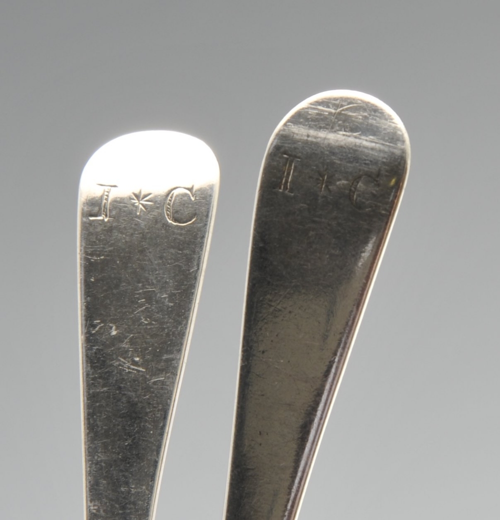 A selection of various George III and later condiment spoons, etc., most examples having - Image 3 of 11