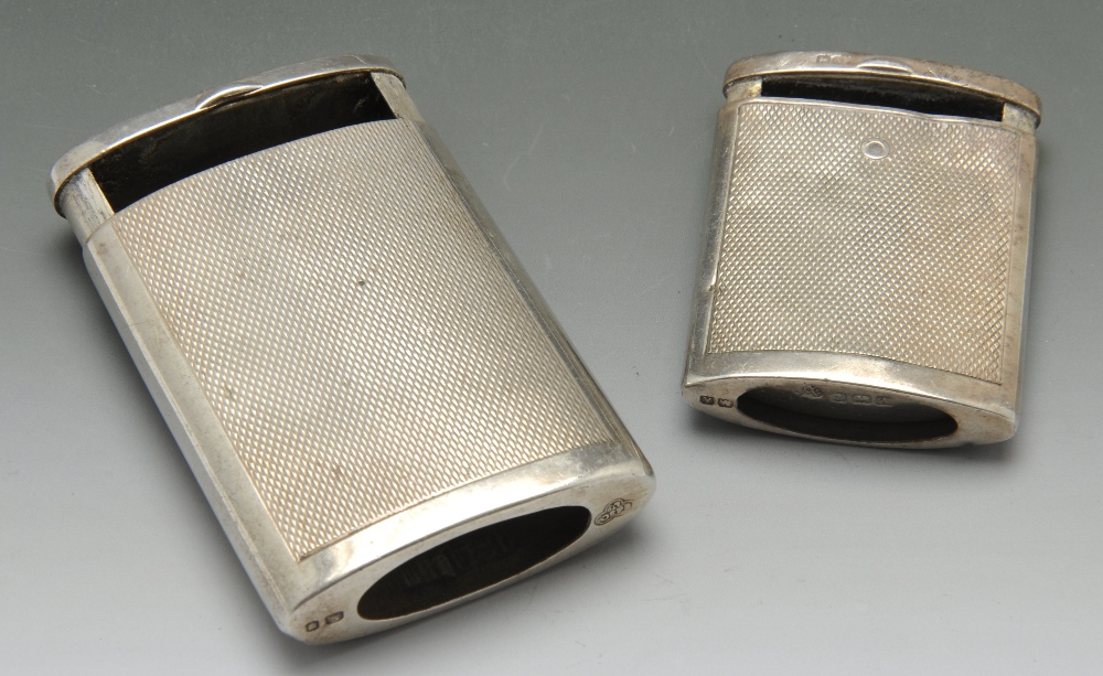 Two 1920's silver cigarette cases, the first of rounded square form with foliate scroll engraving - Image 14 of 15