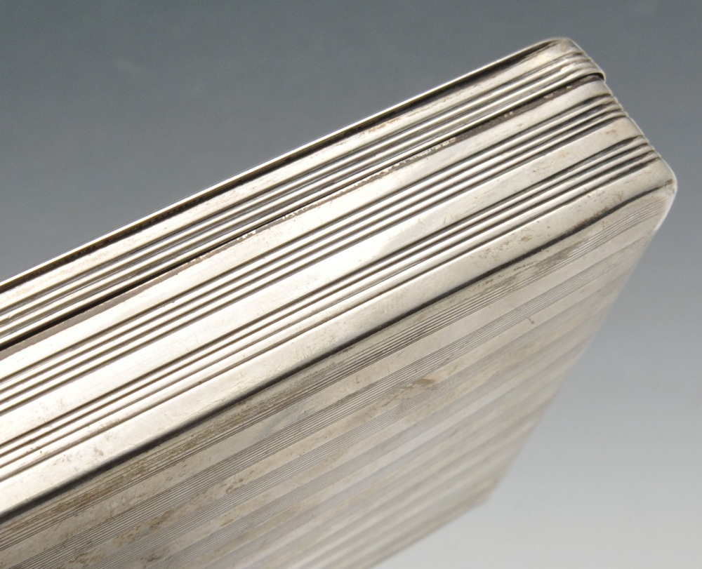 A Dutch silver box, the oblong form with concentric floral motifs within wriggle-work border to - Image 7 of 7