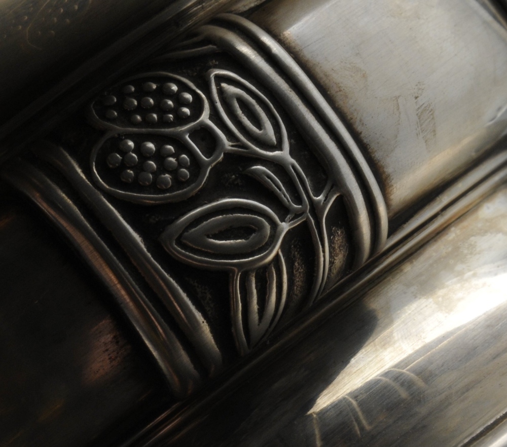 A 1930's silver presentation bowl, the circular body with inscription, standing on a bulbous stem - Image 3 of 4