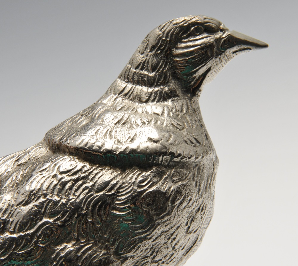 A small quantity of plated ware to include a pair of table ornaments modelled as a male and female - Image 3 of 7