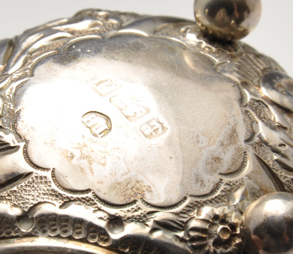 An early twentieth century silver open salt and pepper, hallmarked Sheffield 1915. Together with - Image 6 of 13