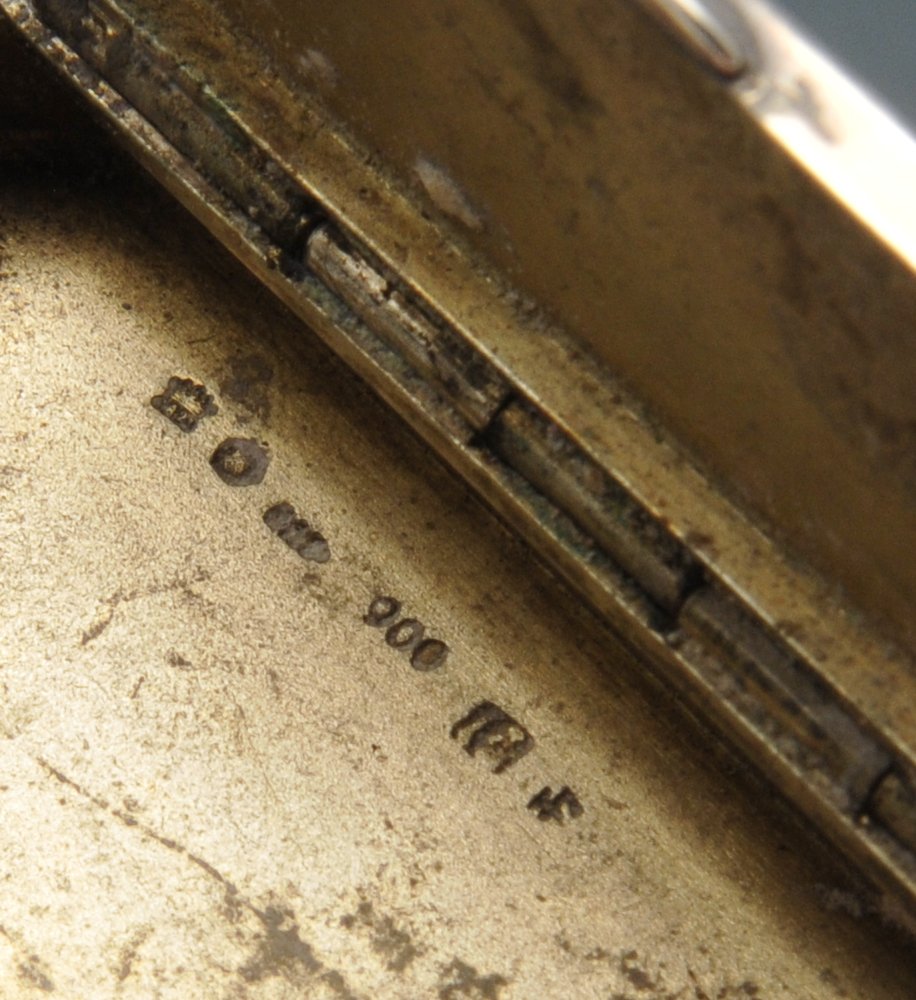 An Edwardian commemorative silver pill box, the elongated octagonal form, enamelled to the hinged - Image 3 of 9