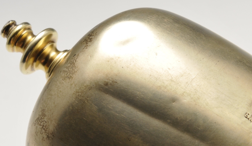 A Victorian silver-gilt atomiser, the cylindrical domed form, with screw detachable baluster - Image 4 of 7