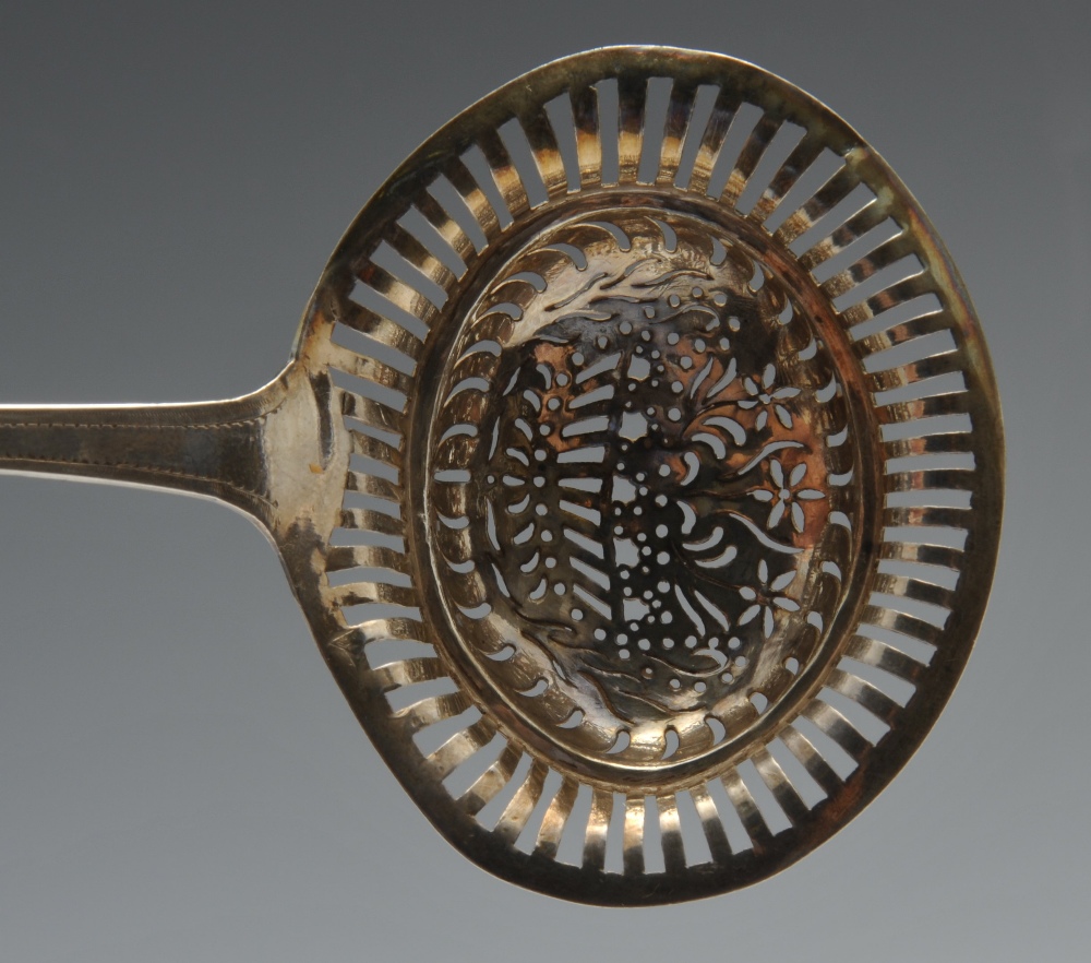 A set of four Dutch silver table spoons, the reverse terminals with monogram engravings. Together - Image 11 of 15