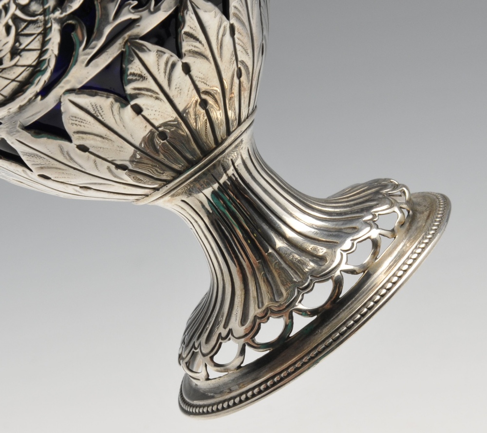 A George III silver sugar basket, the pierced form embellished with classical medallions amidst - Image 6 of 6