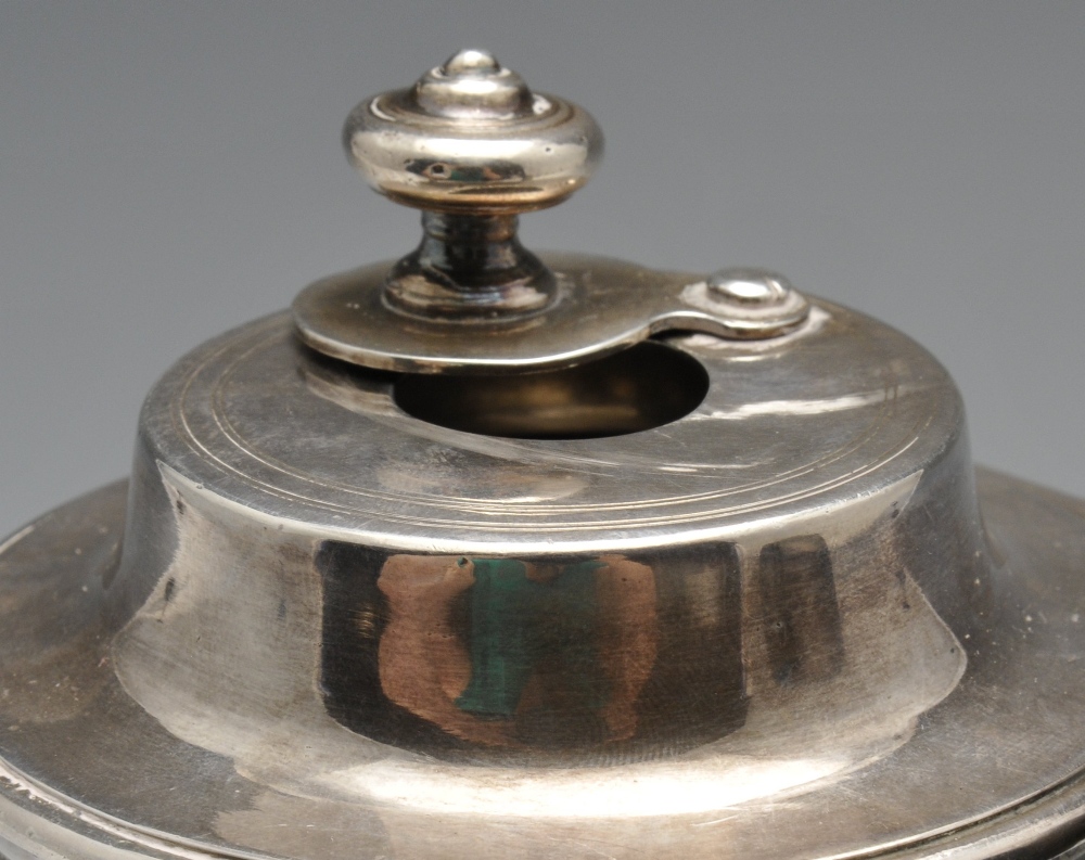 A late eighteenth century/early nineteenth century French silver chocolate pot, the plain tapered - Image 4 of 5