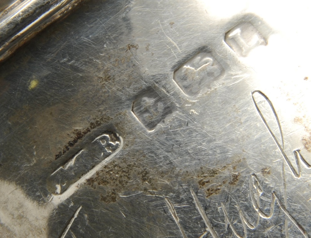 An Edwardian silver christening mug of plain and slightly tapering form, with personal engraving and - Image 6 of 9