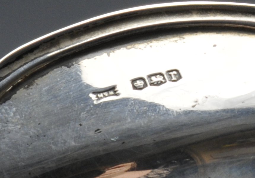 A 1930's silver pedestal dish of circular form, applied foliate, shell and scroll rim with a later - Image 3 of 7