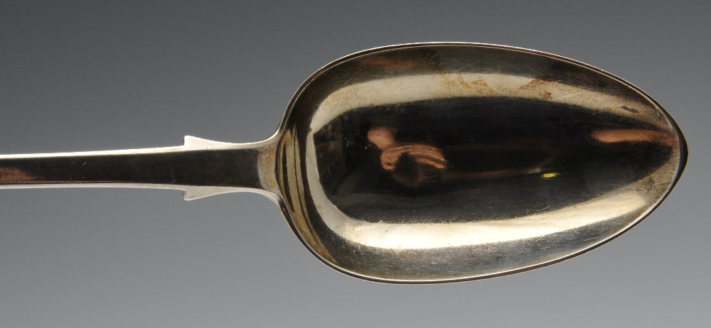 A pair of late George III silver Fiddle pattern sauce ladles, having initialled terminals, - Image 11 of 12