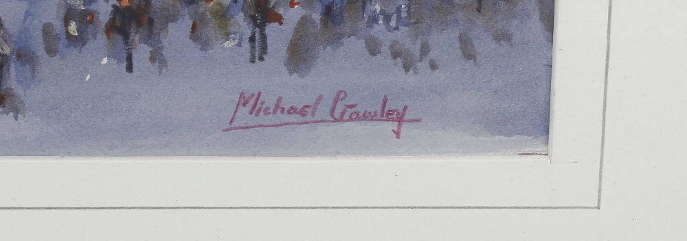 Michael Crawley (Modern) Fifth Avenue, New York Watercolour Signed to lower right hand corner 10 x - Image 2 of 2