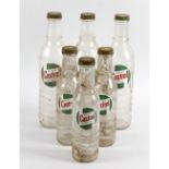 A collection of 21 assorted Castrol motor oil glass bottles. Comprising seven large (XXL, XL and