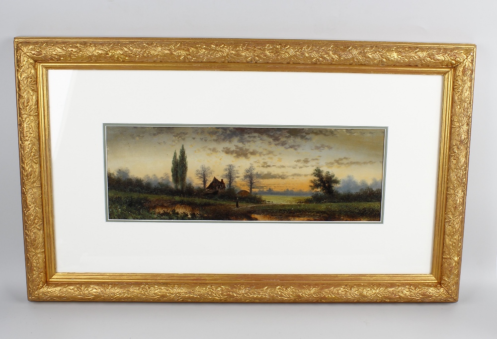 A. H. Cole (20th century)A pair of pastoral landscapes, one a winter scene Oil on board One signed - Image 2 of 2