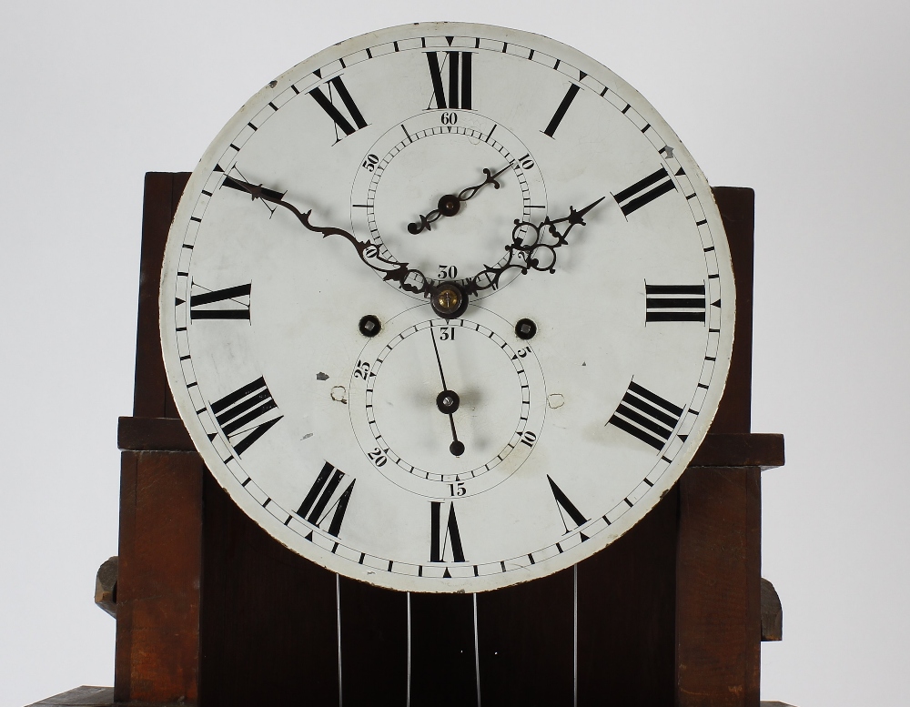 An early 19th century mahogany-cased 8-day painted dial longcase clock. Anonymous, circa 1830 The - Image 3 of 5