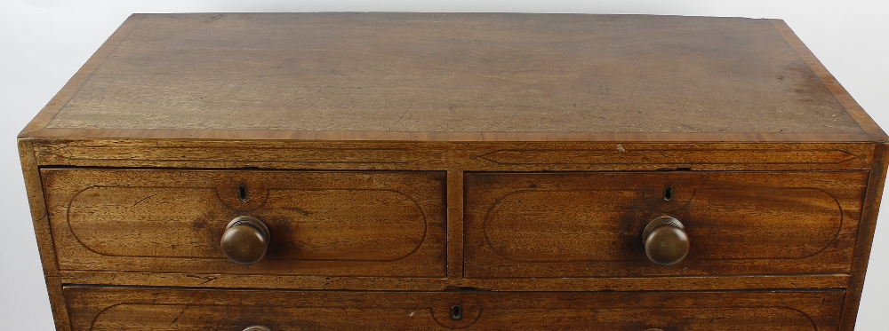 A small mixed selection of furniture. Comprising a 19th century mahogany chest of drawers, the - Image 4 of 4