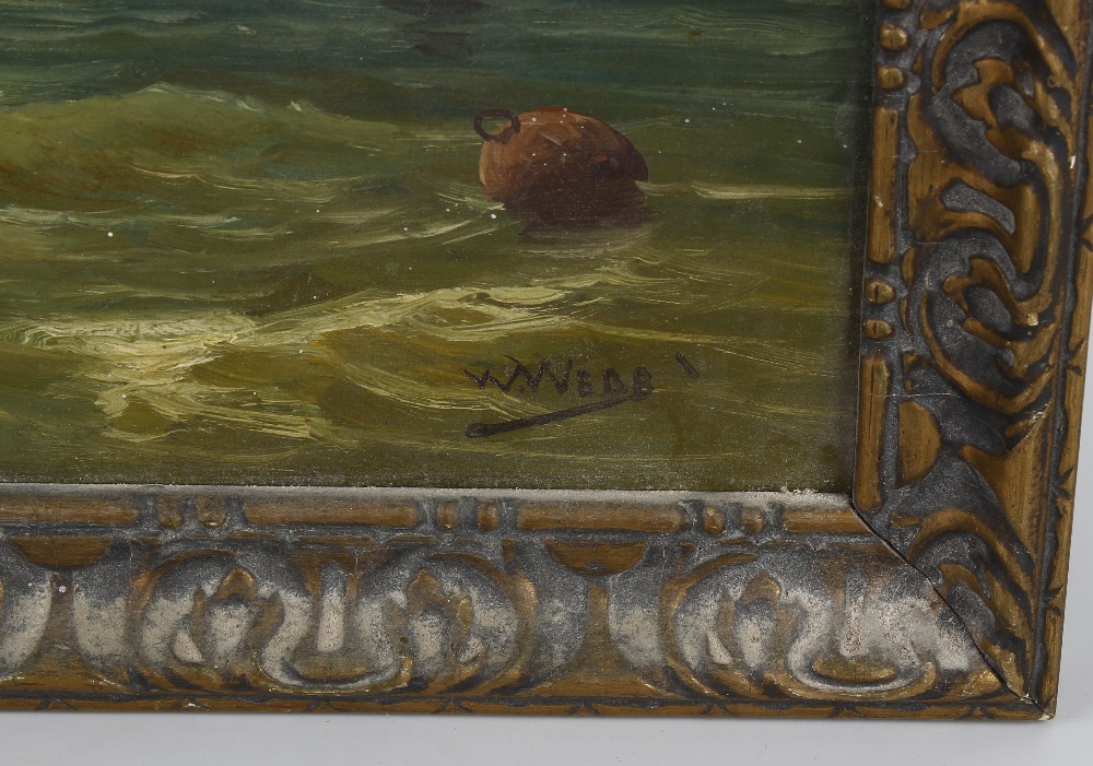 W. Webb (19th century) Haddock boats in the Moray Firth Signed to lower right hand corner and - Image 2 of 2